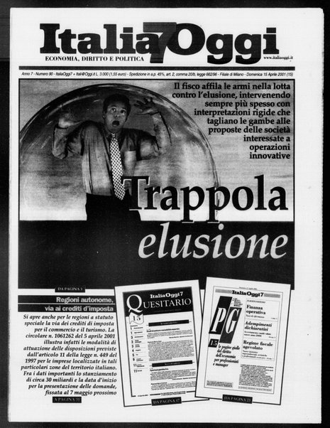 Italia oggi : quotidiano di economia finanza e politica